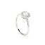  Anillo solitario redonda con cuarzo 